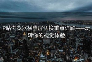 P站浏览器横竖屏切换重点详解——玩转你的视觉体验