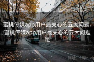 蜜桃传媒app用户最关心的五大问题，蜜桃传媒app用户最关心的五大问题是