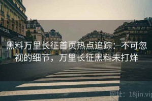 黑料万里长征首页热点追踪：不可忽视的细节，万里长征黑料未打烊