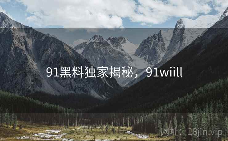 91黑料独家揭秘，91wiill